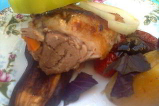 Запеченная баранья нога