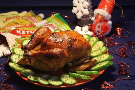 Запеченная курица Новогодняя традиция