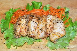 Запеченное куриное филе в лимонном маринаде