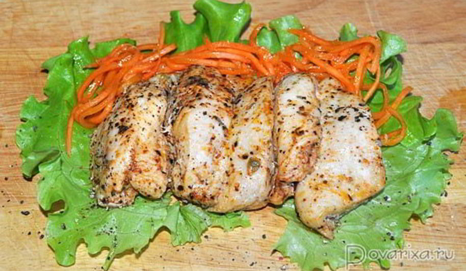 Рецепт запеченного куриного филе в лимонном маринаде