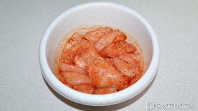 запеченное куриное филе в лимонном маринаде