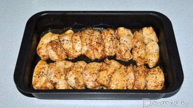 запеченное куриное филе в лимонном маринаде