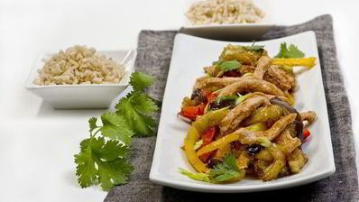 баклажаны с курицей по-пекински