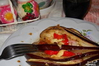 Баклажаны с ветчиной