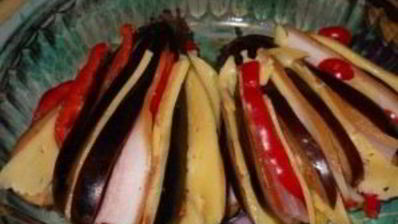 баклажаны с ветчиной