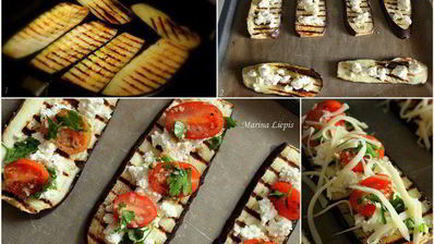 баклажаны, запеченные с творогом