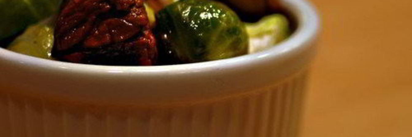 Брюссельская капуста с каштанами и шалфеем