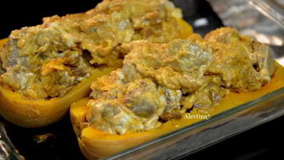 фаршированная тыква с говядиной и сыром
