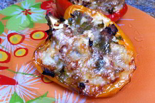 Фаршированный перец с цветной капустой