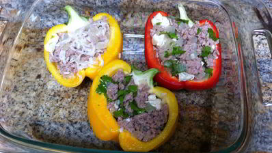 фаршированный перец с цветной капустой