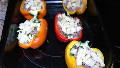 фаршированный перец с цветной капустой