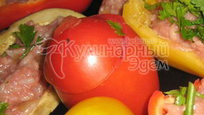 фаршированные овощи, запеченные в духовке