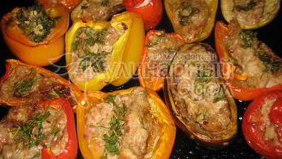 фаршированные овощи, запеченные в духовке