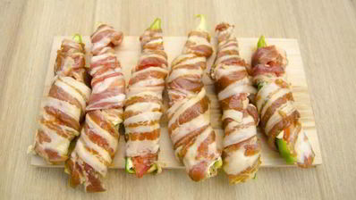 фаршированные перцы чили, запеченные на гриле