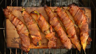 фаршированные перцы чили, запеченные на гриле