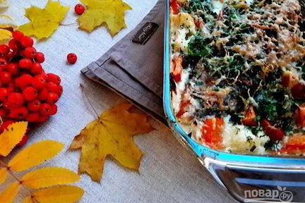 Гратен — рыба, запеченная с овощами