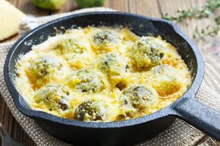 Гратен с брюссельской капустой