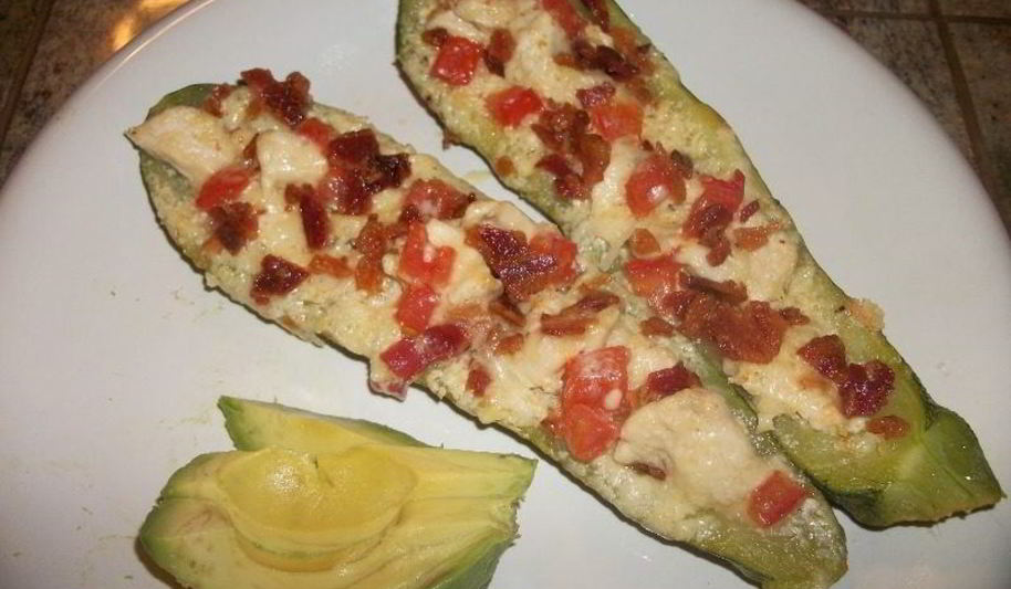 Рецепт кабачков, фаршированных курицей, в духовке