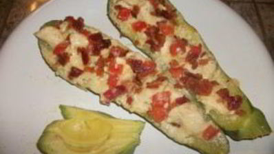 кабачки, фаршированные курицей, в духовке