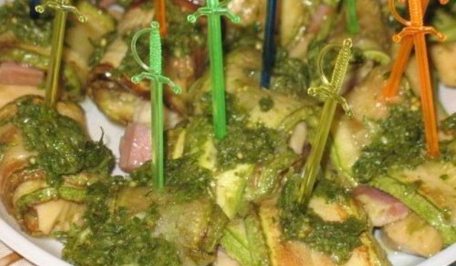 Рецепт кабачков с ветчиной