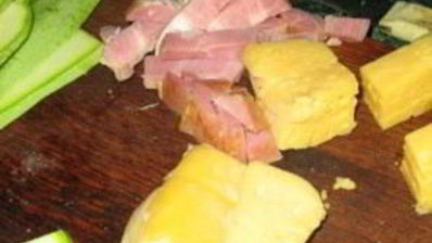 кабачки с ветчиной