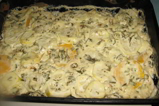 Кабачки в сметанном соусе