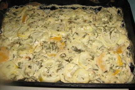 Кабачки в сметанном соусе