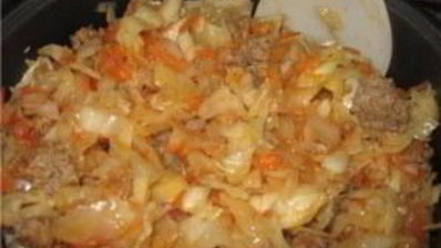 капуста с говядиной в мультиварке