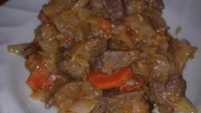 капуста со свининой в мультиварке редмонд