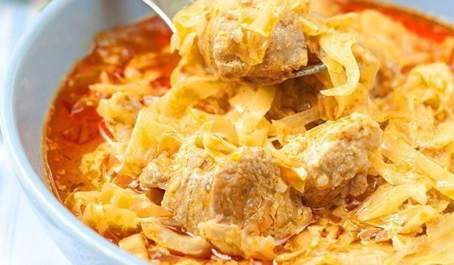 Рецепт капусты тушеной с мясом
