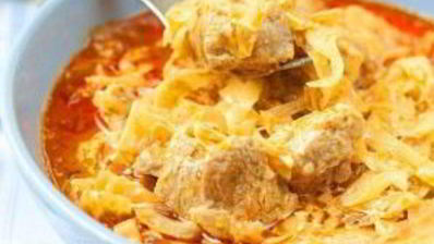 капуста тушеная с мясом