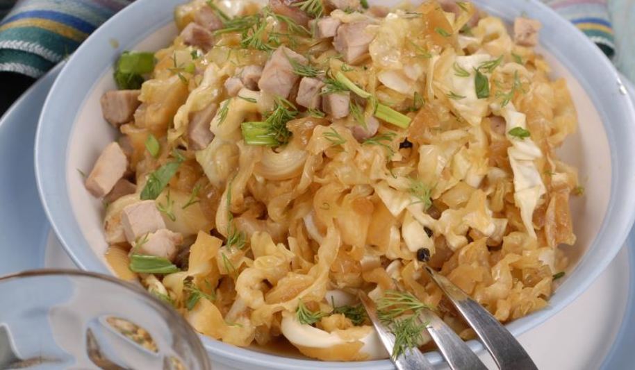 Рецепт капусты в карамели с чесноком