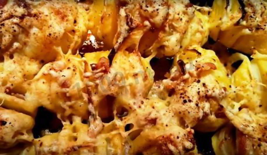 Рецепт картофеля с беконом запеченный в духовке