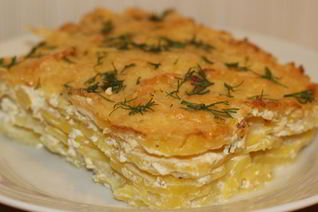 Картофельный гратен