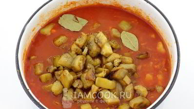 картошка тушеная с баклажанами