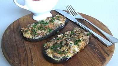 сочные фаршированные баклажаны