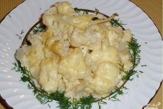 Цветная капуста под соусом Бешамель