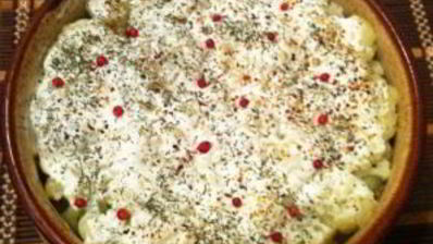 цветная капуста с курицей, запеченная в духовке