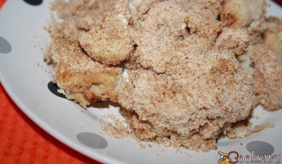 Рецепт цветной капусты в хрустящей панировке в духовке