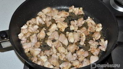 тушеная капуста с курицей