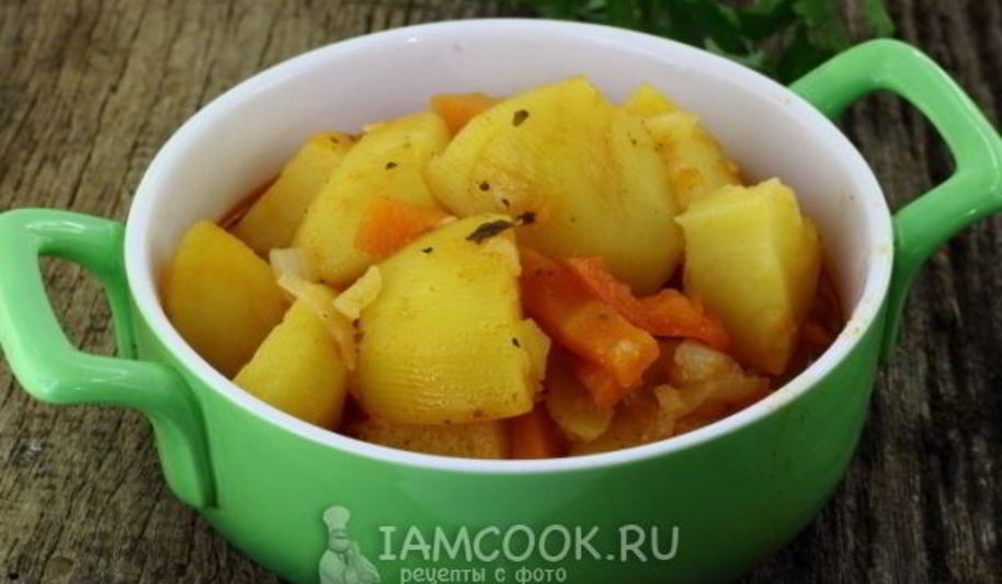 Рецепт тушеной картошки в скороварке
