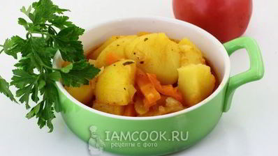 тушеная картошка в скороварке