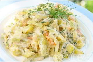 Тушеные кабачки с овощами на сковороде