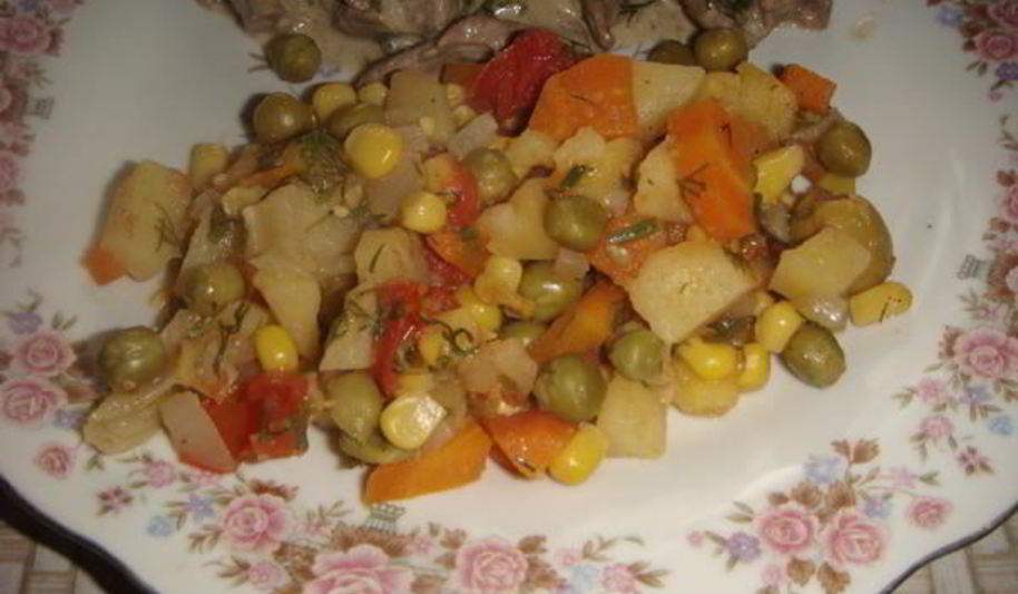 Рецепт тушеных овощей