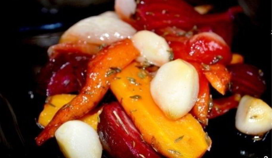 Рецепт запеченных овощей кусочками