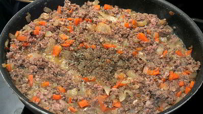 запеченый перец с куриными сердечками