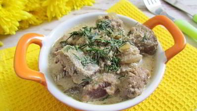 говяжья печень тушеная в мультиварке