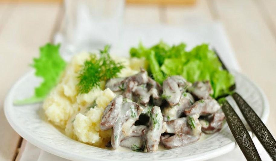 Рецепт говяжьей печени в сметане в мультиварке