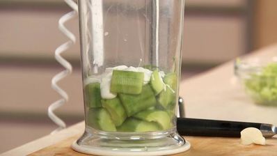 говяжья печенка с гречотто и соусом из огурца