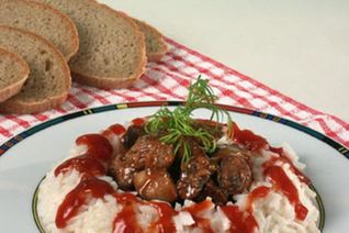 Гусиная печень в томатном соусе